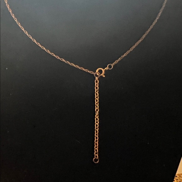 Elegant Purple and Gold Pendant Necklace Levander Jade 16 adjustable 18. - Picture 3 of 3